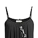 BEPEI Cami Tank Tops for Women,Sexy Casual Summer Pleated Front Flowy Camisole Loose Fit Sleeveless Trendy Shirts Black L