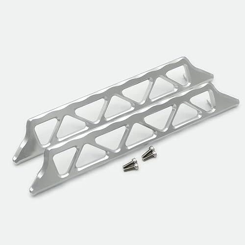 Barra lateral de aluminio Nerf Bar - 1PR para Traxxas X-Maxx XMAXX XRT 7723 Plata