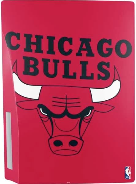 Skinit Decal Gaming Skin Compatible with PS5 Bundle - Officially Licensed NBA Chicago Bulls Large Logo Design