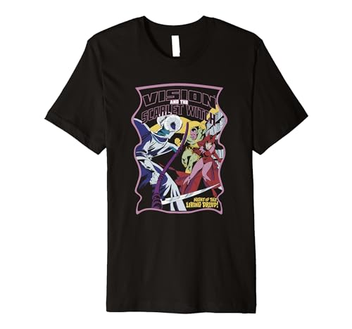 T-shirt Marvel Vision et la Sorcière Rouge haut premium geek pour fan