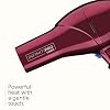 Infiniti PRO CONAIR Hair Dryer with Diffuser, Professional AC Motor, Tourmaline Ceramic Technology Blow Dryer, Includes Concentrator and Blowout Brush, Burgundy
