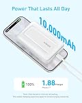 Anker Zolo Magnetic Power Bank, Compact 10,000mAh Wireless Portable Charger with 30W Max Fast Charging, Skin-Friendly and Durable Battery Pack, for iPhone 16/15/14 Series, AirPods, and More