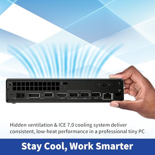 Image of Lenovo ThinkCentre Neo 50q Gen 5 Tiny Business Mini Desktop,13th Gen Intel Core i3-1315U, 8GB DDR5, 512GB SSD, Support 2-Monitor 4K, Wired KB & Mouse, HDMI, Windows 11 Pro, 64GB Flash Drive Bundle