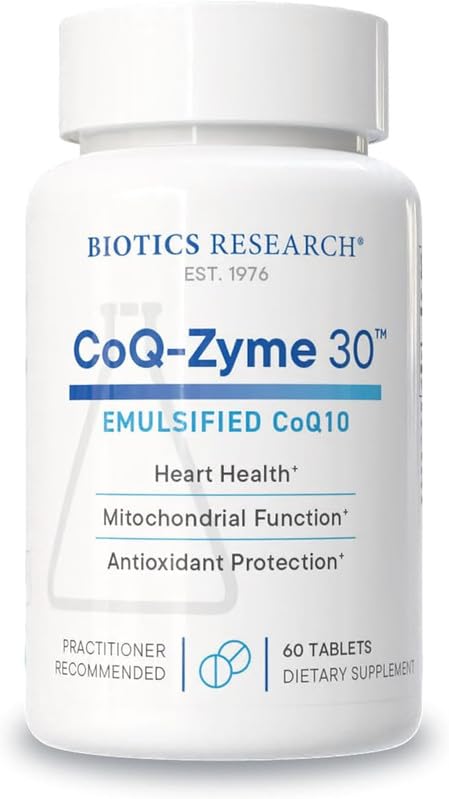 Evorina Biotics Research CoQZyme 30 Milligram of emulsified coenzyme Q10 CoQ10, Supplies Superoxide dismutase and catalase, Two Important antioxidants 60 Tabs | High Strength Herbal Supplement | Clean Label Ayurvedic Wellness-image-11