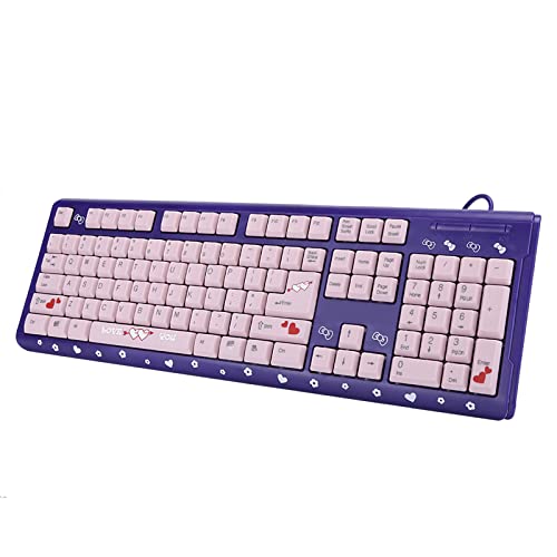 Clavier de dessin animé filaire USB pour installer un bureau coloré