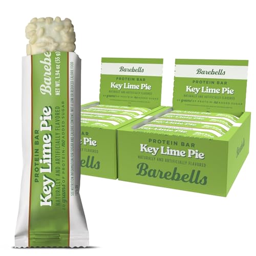 Image of Barebells Protein Bars Key Lime - 12 Count (Pack of 2), 20g High Protein Treats - Key Lime Nutrition Bar with Low Sugar - On-The-Go Breakfast or Post-Workout Snack