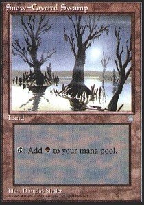 Magic The Gathering - Snow-Covered Swamp - Ice Age