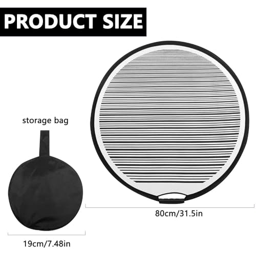 Vmxlso Dellensegel 80cm, Dellenreflektorboard Faltbare, Dellenreflektor Streifen mit Tasche, Dellen Reflektor Auto für Fix Karosserie Tür Kratzer