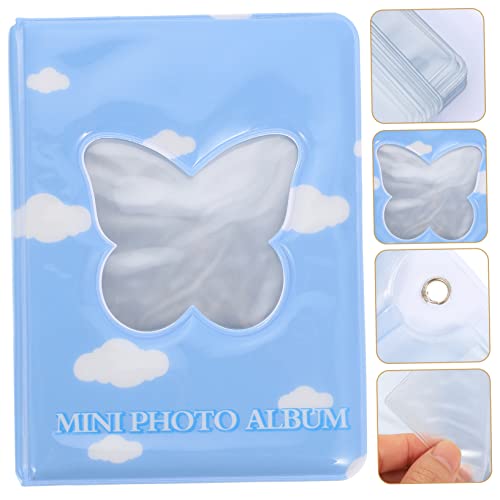 NOLITOY 2 Peças Chaveiro Álbum De Fotos Transparente Álbum De Fotos Livros De Fotos De Couro Coletor