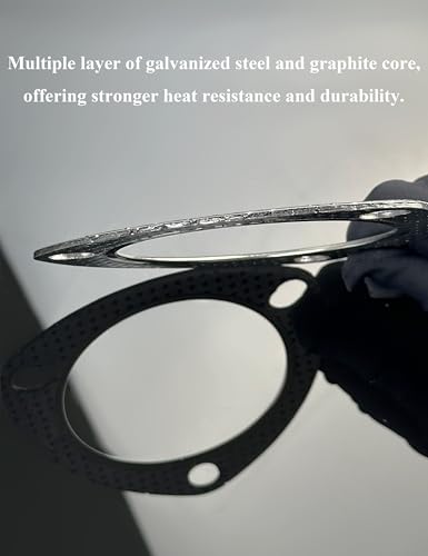 Image of YAMAKATO 3.5in 3-Bolt Exhaust Gasket w /Fire Ring High-Temp Muffler Gasket 120-08930-0002 TN (3-PACK)