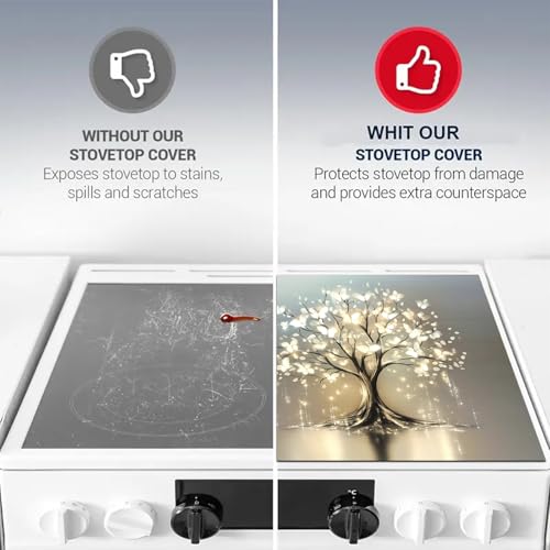 Image of HOMETITUTE Butterfly Tree of Life Stove Covers 28x20 Diatomite Mat