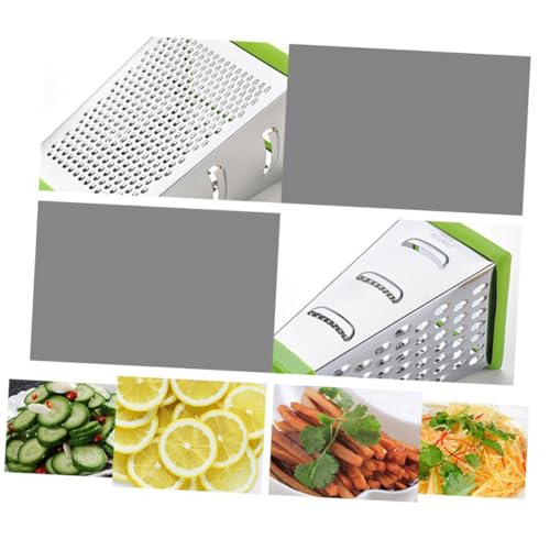 QUMIIRITY ステンレス製四面グレーター 多機能ポテト ニンジンスライサー キッチン用品 省スペース設計 簡単洗浄 日常調理用