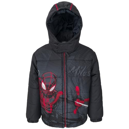 Image of Marvel Hooded Zip-Up Puffer Jacket Toddler to Big Kid