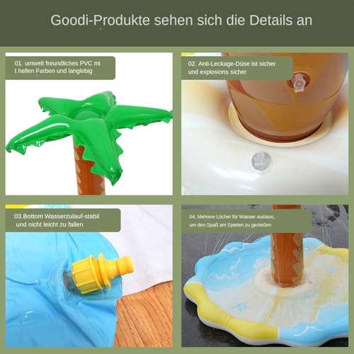 Construction en PVC robuste pour cet arbre de piscine gonflable - 5