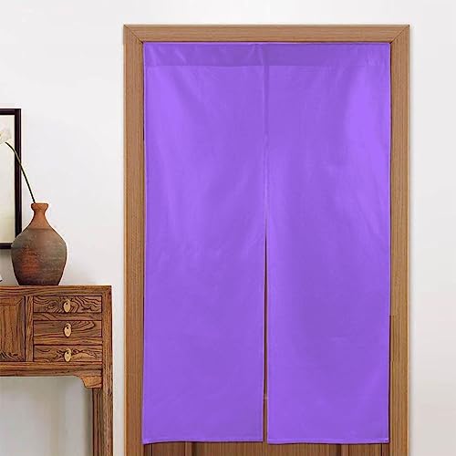 Rideau de porte de séparation violet clair occultant et lavable - 5