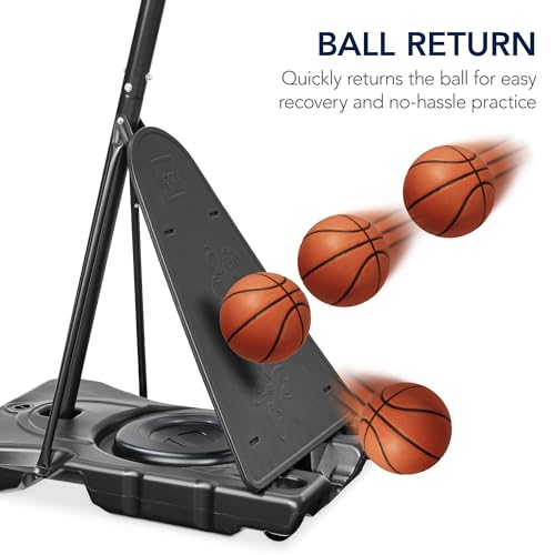 Image of Best Choice Products Adjustable Regulation Basketball Hoop, Portable Goal w /Shatterproof Backboard, Ball Return, Base Gel