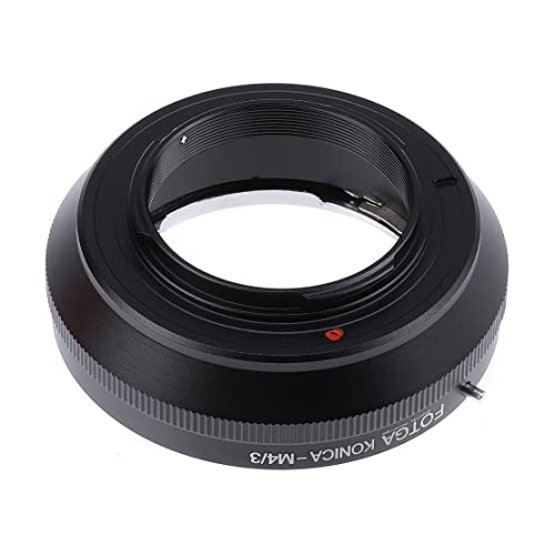 Fotga Adaptador de objetivo Konica AR Mount objetivo a M4/3 Micro Cuatro Tercios MFT cámaras sin espejo para Panasonic GH5 GH6 GF6 G100 GF10 GX9 GX85 Olympus OM-1 E-M1 E-M10 III E-P7 E-PL8/9 - imagen 4