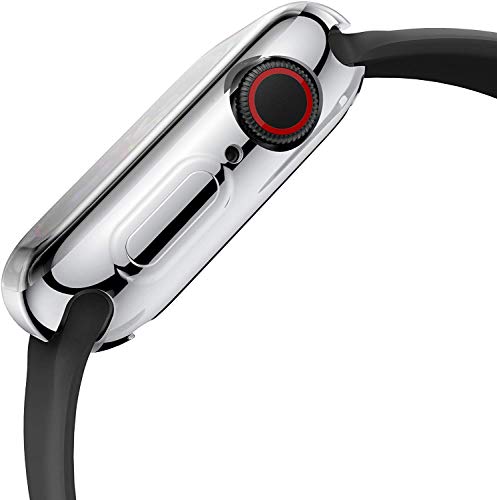 OJOS-Soft-Tpu-Screen-Protector-For-Mobile-Protective-Case-For-Apple-Watch-44Mm-Series-6-Se-5-4-Silver