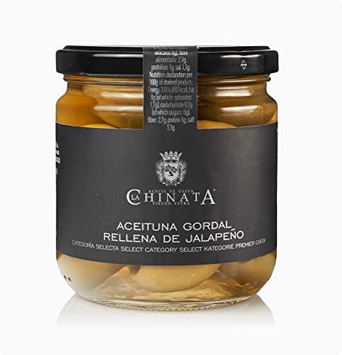 Aceituna Gordal Rellena de Jalapeño - La Chinata (340 g)