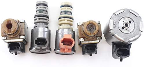Shift Solenoid, 5PCS A & B Transmission Shift Solenoid EPC TCC Solenoid for GM 4L60E Model Automatic Transmission (4L60E Solenoid 03-05)