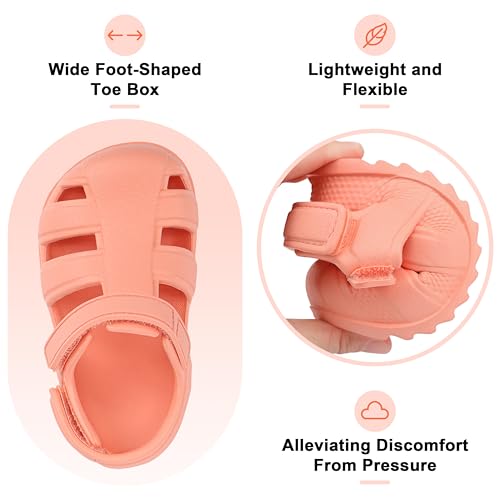 Image of ChayChax Toddler Classic Fisherman Sandals Boys Girls Closed Toe Water Pool Beach Sandal Naturally Splay