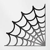 Transparent Decal Stickers Of Corner Web Spider (Black) Premium Waterproof Vinyl Decal Stickers For Laptop Phone Accessory Helmet Car Window Mug Tuber Cup Door Wall Decoration ANDauto020641BLFBA