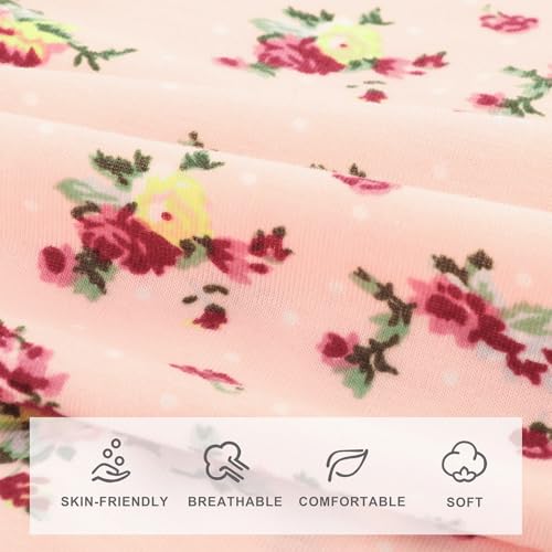 Image of DRESHOW BQUBO Newborn Floral Receiving Blankets Newborn Baby Swaddling Hats Sleepsack Toddler Warm Shower Gift 3 Pack