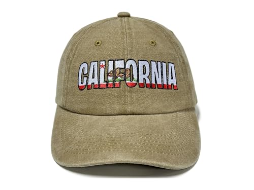 Image of California Bear Republic Baseball Cap for Men and Women, Adjustable Embroidered Dad Hat