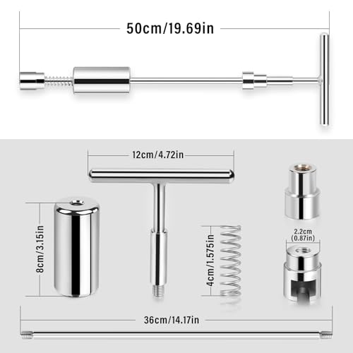 Image of WHDZ Paintless Dent Repair Tools Adjustable T-Bar Slide Hammer with Two Use Ways for Auto Body Hail Damage Repair Dent Remover
