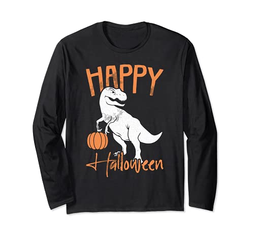 Happy Halloween Costume de dinosaure T-Rex pour Halloween Manche Longue