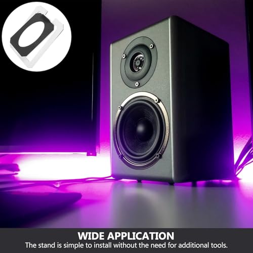 Soporte de altavoz de metal escritorio estable oficina y hogar 6