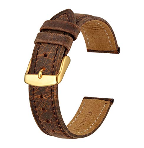 Bracelet de montre en cuir 22 mm souple pour remplacer un bracelet usé