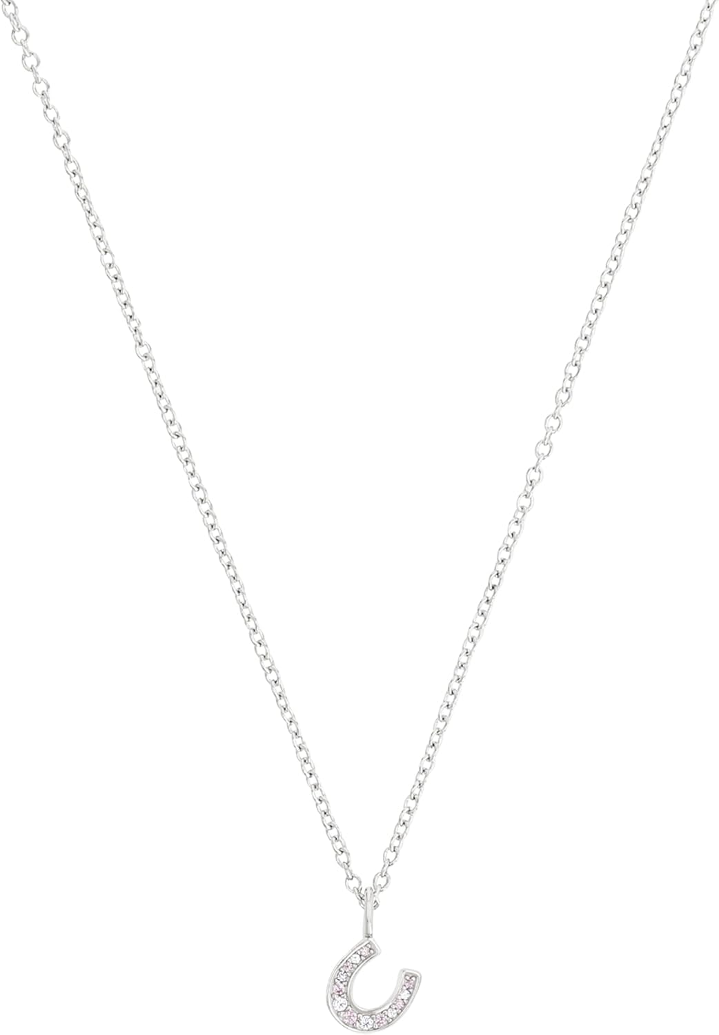 s.Oliver Schmuckset für Mädchen aus 925 Sterling Silber, rhodiniert, Halskette, Armband und Ohrstecker mit Hufeisen Design