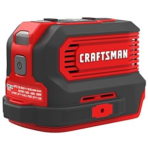 CRAFTSMAN V20 Charger, Power Inverter, Charging Ports for Type-C, Type-A, and AC, 150 Watts, Bare Tool Only (CMCB1150B)