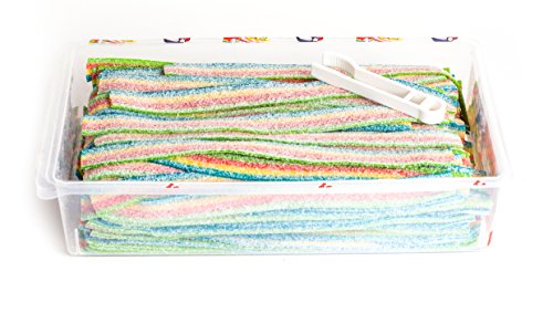 Fantasy Rainbow Sour Belts 3.5 Pound Box - 200 Pieces