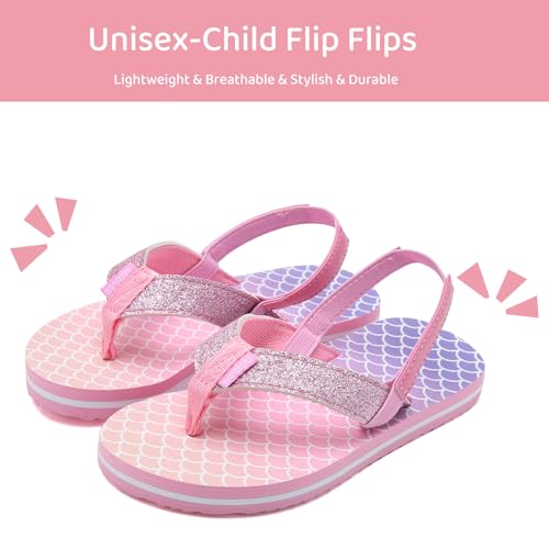 Image of WateLves Girls & Boys Kids Flip Flop summer Slide Sandals Slip on Suitable for Bath Shower Beach pool (Little Kid /Big Kid)