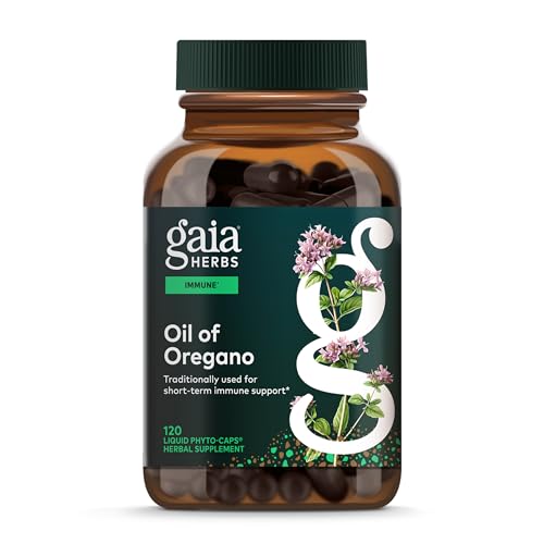Gaia Herbs Oil of Oregano - Immune & Antioxidant Support Supplement - with Oregano Oil, Carvacrol & Thymol* - 120 Vegan Liquid Phyto-Caps (120 Servings)