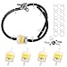Produktbild Universal Benzinschlauch Set mit Kraftstofffilter, Inklusive 4 Benzinfilter+10 Schlauchschellen+3 Kraftstoffschlauch 5M+1 Benzinhahn, Passend für 50cc bis 150cc Motoren, Ideal für Motorräder und Autos