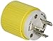 Hubbell Wiring Systems HBL328DCP Locking Plug, 30A, 28 VDC, Yellow