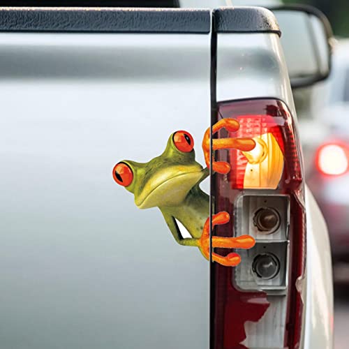 Etiquetas da rã, Decalques de pára-brisa de carro de sapo 3D à prova d'água para veículo, Decalques