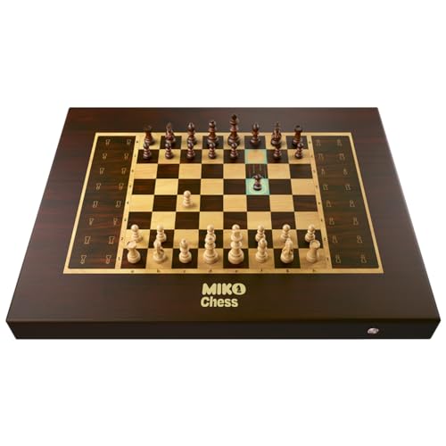 Image of Miko Chess Grand: Your Ultimate AI Chess Companion | Fully Automated Gameplay for All Skill Levels | World's Smartest Electronic Chess Board | Magnetic Wooden Chess Sets with Self Moving Pieces | AI-Powered Board with Self-Moving Pieces, Bluetooth Ble, 20 Plus Adaptive AI Levels, 30 Games per Charge