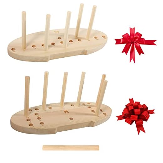 Bow Maker for Ribbon, Holiday Wreaths,Wooden Wreath Bow Maker Tool for Creating Gift Bows, Party Decorations, Hair Bows, Corsages, Holiday Wreaths, Various Crafts(Double-Sided)
