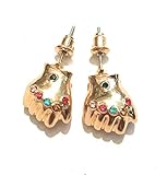 Ohrringe Metall Nickel Free Handschuh Unendlichkeit Thanos Avengers INFINITY war