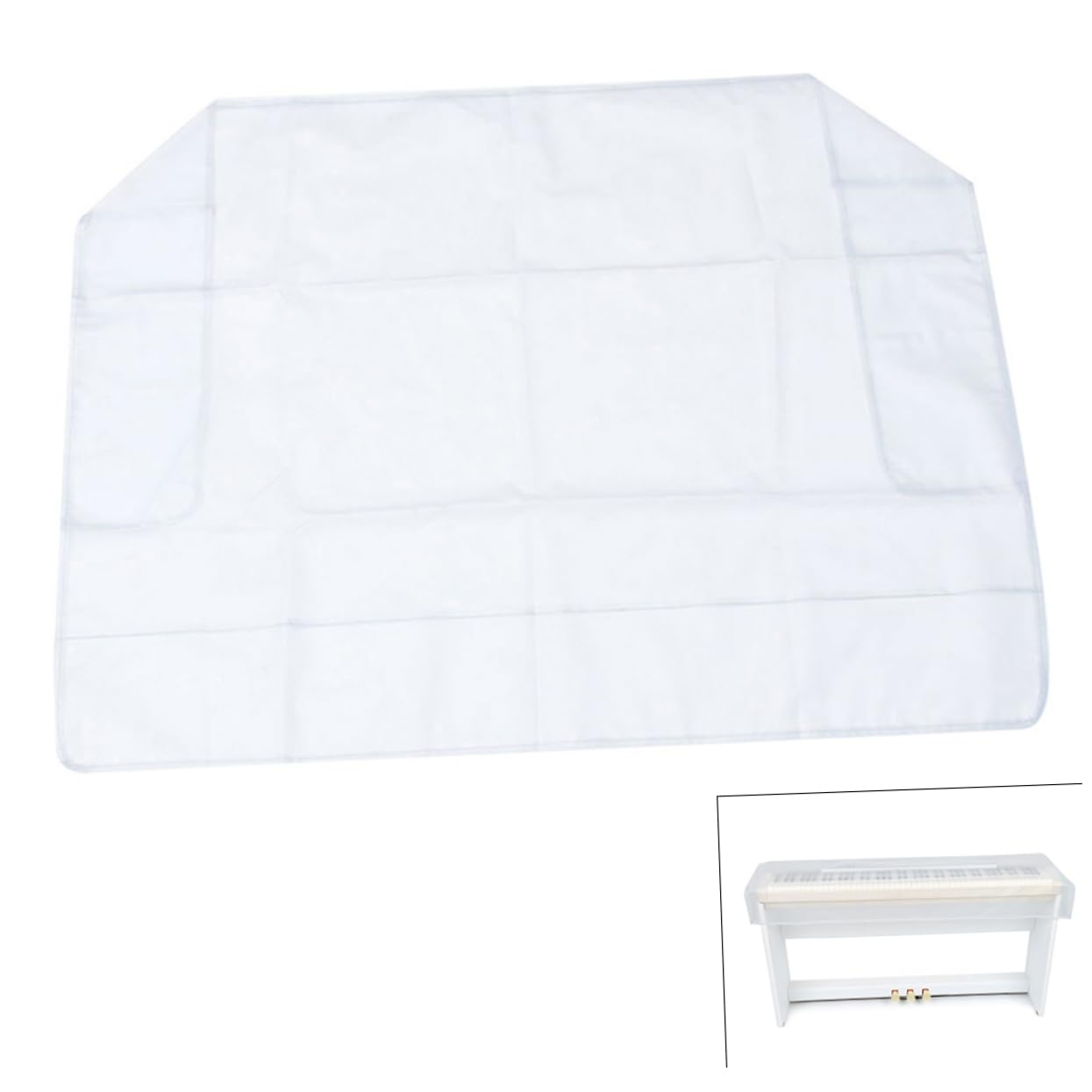 Abaodam Piano Cover Keys Peva Electronic Piano Protector Durable Keyboard Sleeve for Dust Moisture Protection Non Slip Fit present