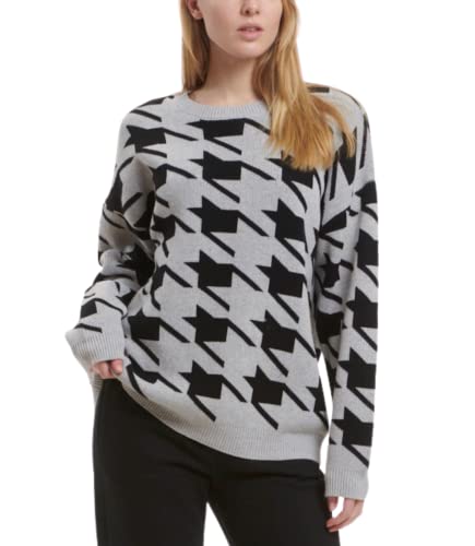 Splendid Girls' Houndstooth Peplum Sweater
