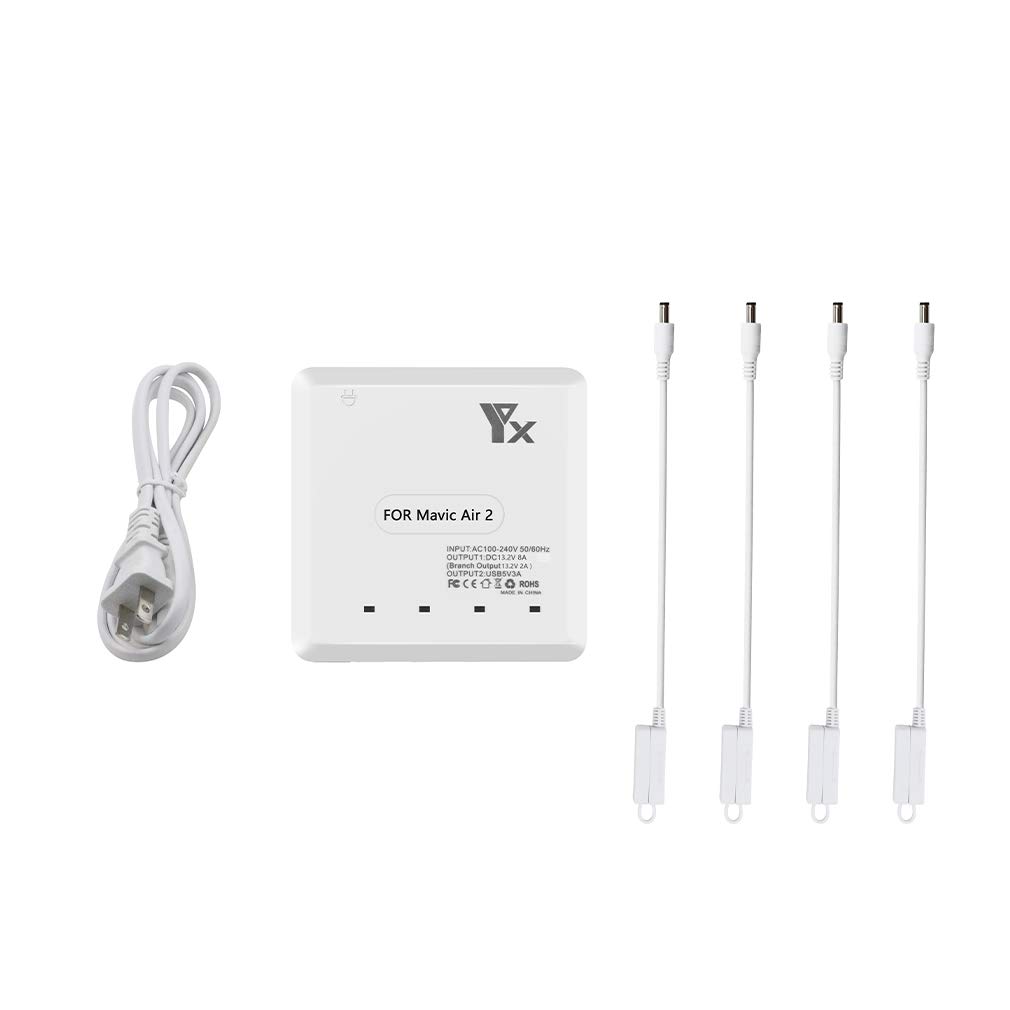Taoke pour Mavic Air 2 / Air 2S Chargeur de Batterie Intelligent Chargeur de Batterie Multiple