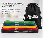 Resistance Bands Set of 5 – Exercise Bands for Strength Training, Home Workouts, Pull-Up Assistance, Full Body Fitness, Light to XX-Heavy Resistance – Flexora