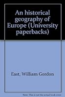 An historical geography of Europe (University paperbacks) B0007IWHPG Book Cover