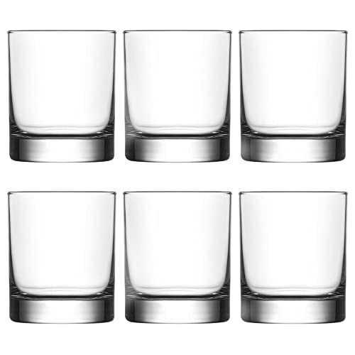 Foto von CRYSTALIA Premium Whiskeygläser, 6er Set, 305 ml Tumblergläser, 100% BLEIFREI Wassergläser Set, Rocks Gläser für Cocktails und Bourbon, Bar Trinkglas für Scotch, Cognac, Irish Whisky-Gläser