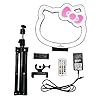 Impressions-Vanity-Hello-Kitty-10-Inch-RGB-Desk-Ring-Light-with-Stand-and-Phone-Holder-LED-Selfie-Lights-with-Rainbow-Color-Modes-Noise-Sensor-Provide-Light-Affect-to-Music-Beat-Perfect-for-TikTok Impressions Vanity Hello Kitty 10 Inch RGB Desk Ring Light with Stand and Phone Holder, LED Selfie Lights with Rainbow Color Modes, Noise Sensor Provide Light Affect to Music Beat Perfect for TikTok